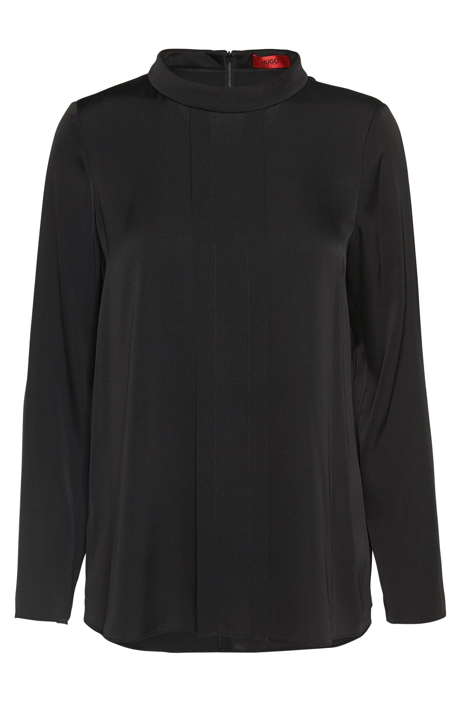 Hugo Boss Cilja-1 Silk-blend Blouse in Black
