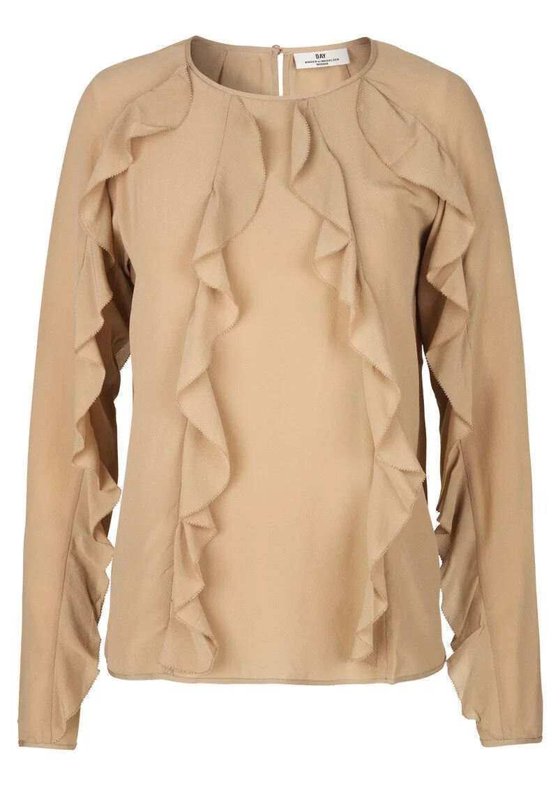 Day Birger et Mikkelsen Day Ruffle Blouse in Waffle