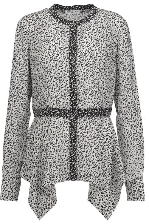 Altuzarra Kathleen Ruffled Floral-print Blouse