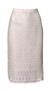 By Malene Birger Glorious Laija Crocheted Lace Skirt in Grey