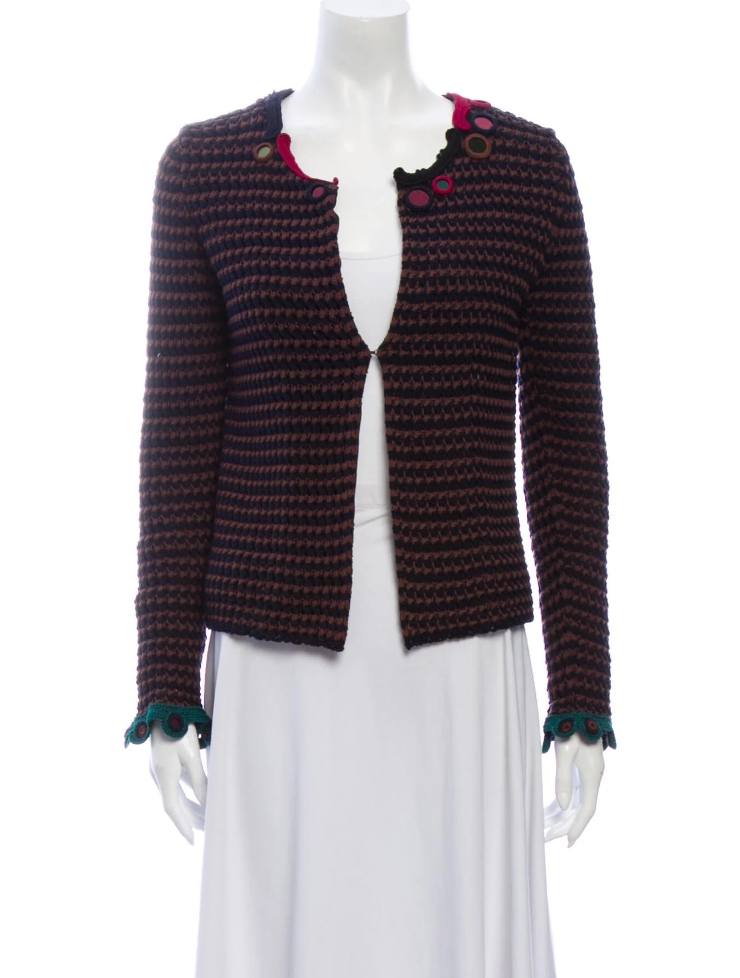 Prada Striped Evening Jacket