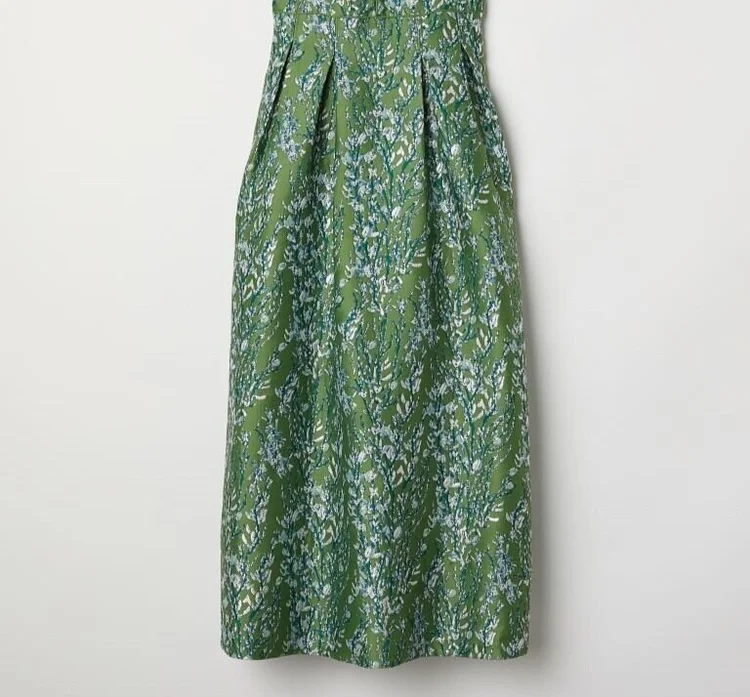 h&m conscious exclusive green dress Collection Silk Blend Jacquard — UFO No More h&m conscious label