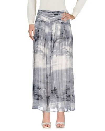 Hugo Boss Patterned Long Skirt in Grey