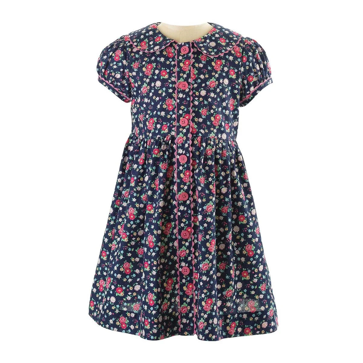 Rachel Riley Floral Button-Up Dress