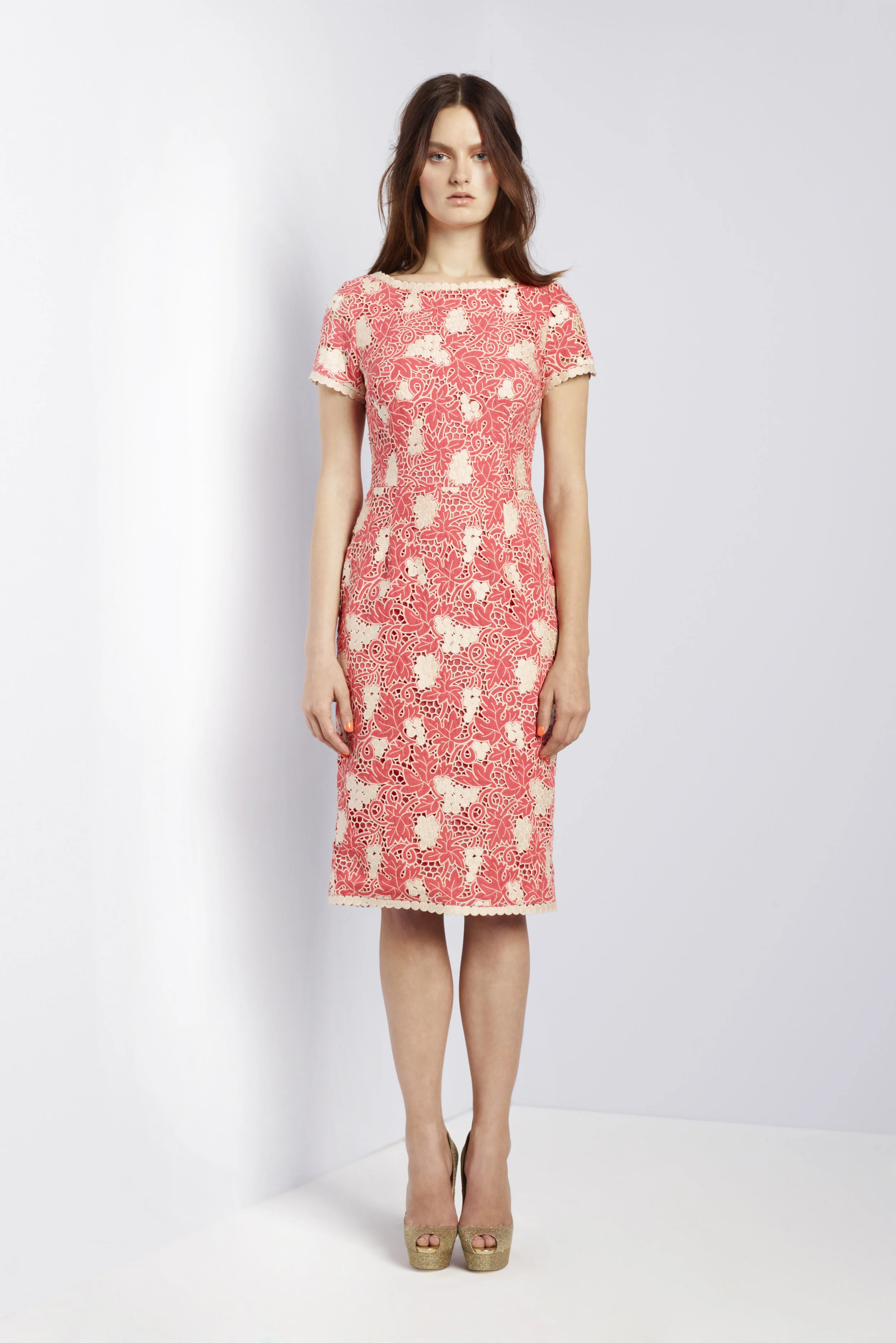 Collette Dinnigan Embroidered Grape Vine Dress in Blue