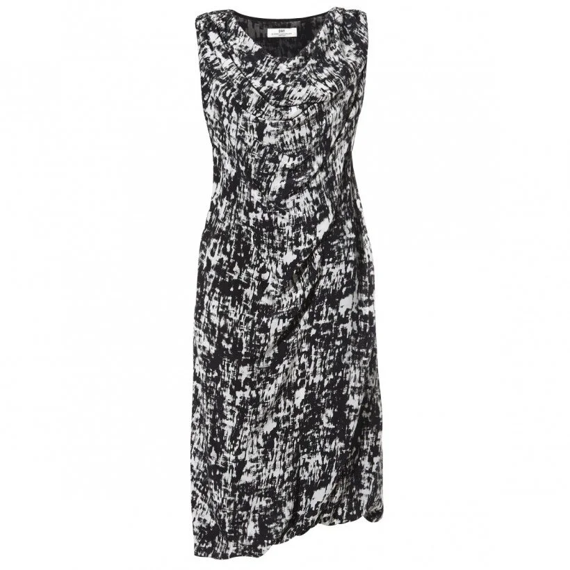 Day Birger et Mikkelsen Pois Graphic Printed Draped Dress