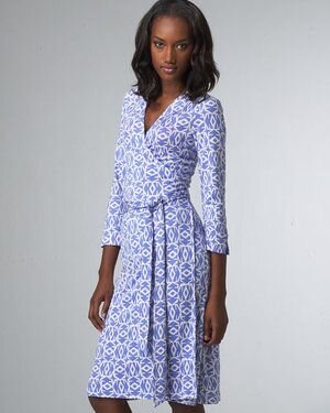 von Furstenberg Julian Vintage Wrap Dress in Blue — UFO No More