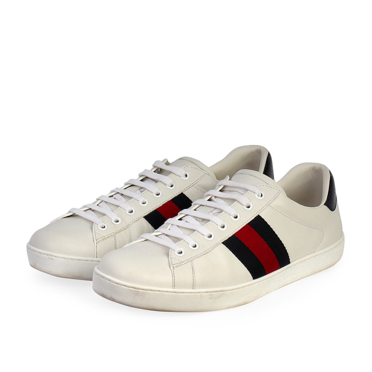 Gucci Ace Web Sneakers in White.jpg