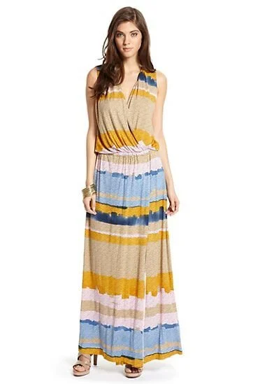 Hugo Boss Dansy Wrap Effect Maxi Dress