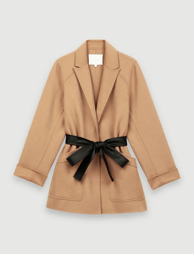 Maje Gwen Coat in Camel