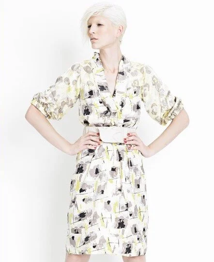 Rikkemai Floral Print Belted Dress