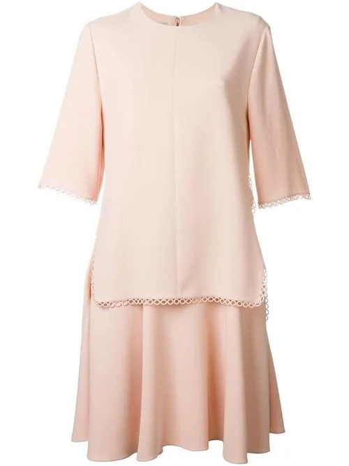 Stella McCartney Embroidered Cotton Dress in Pink