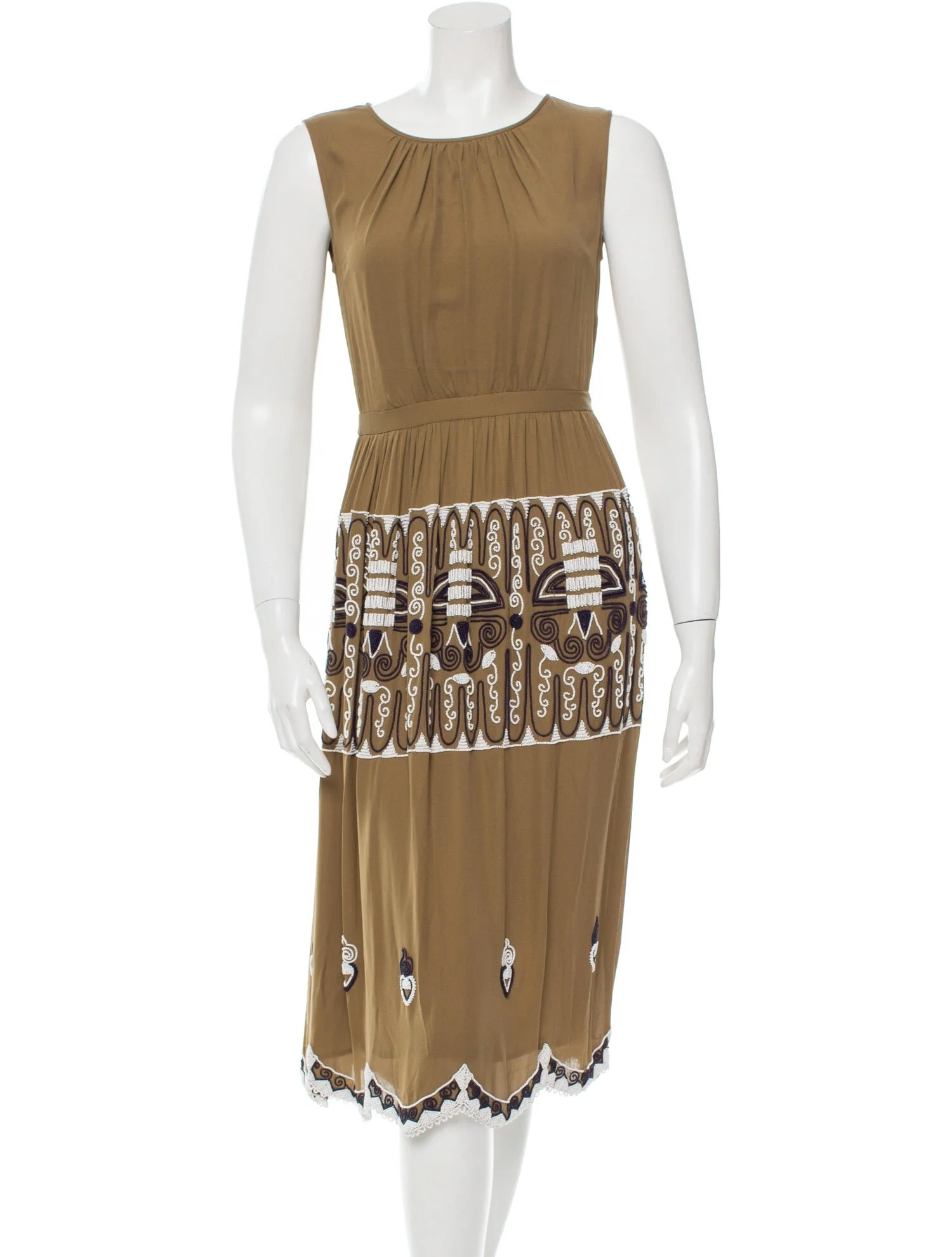 Tory Burch Celina Dress in Ochre