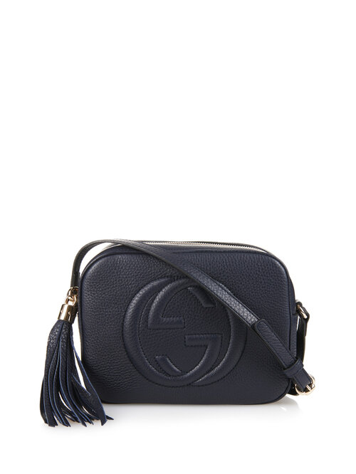 Gucci Soho Disco Bag in Navy Leather — UFO No More