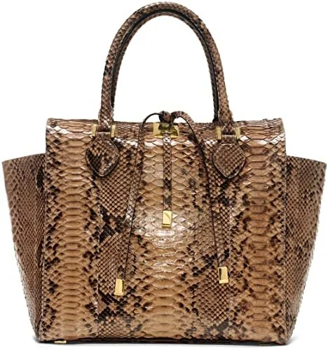 Michael Kors Miranda Bag in Snakeskin Brown