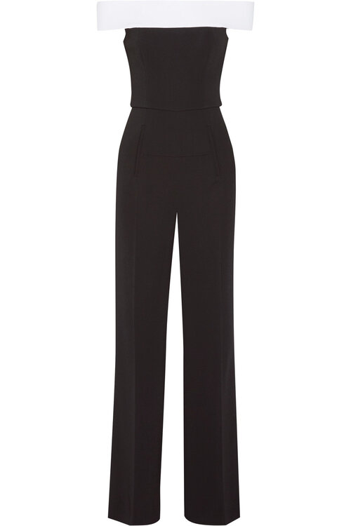 Roland Mouret Neilson Off-the-Shoulder Jumpsuit in Black — UFO No More