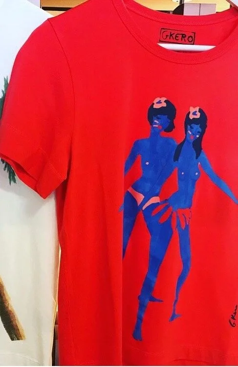 G.Kero Guapas De La Isla T-Shirt in Red.jpg