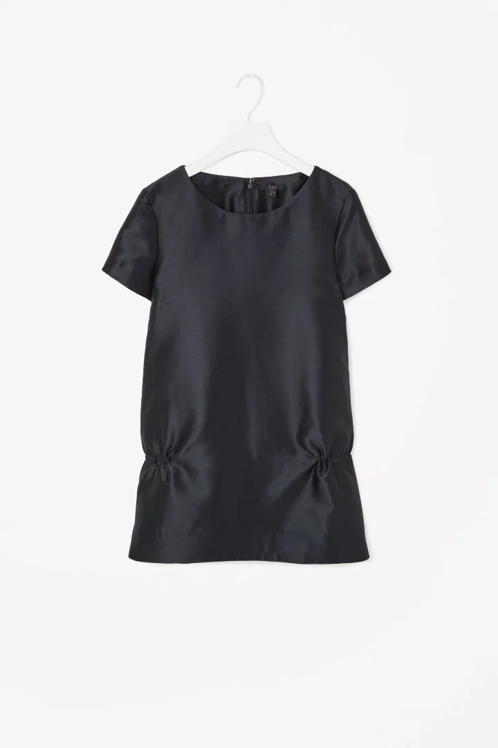 COS Gathered Detail Top in Navy