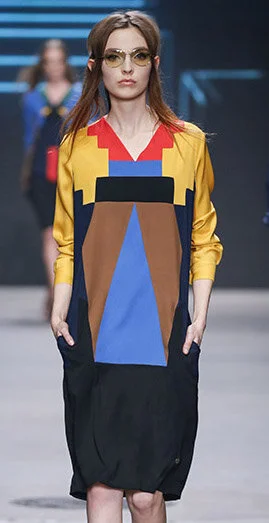 Spijkers en Spijkers Grasshopper Dress in Multi