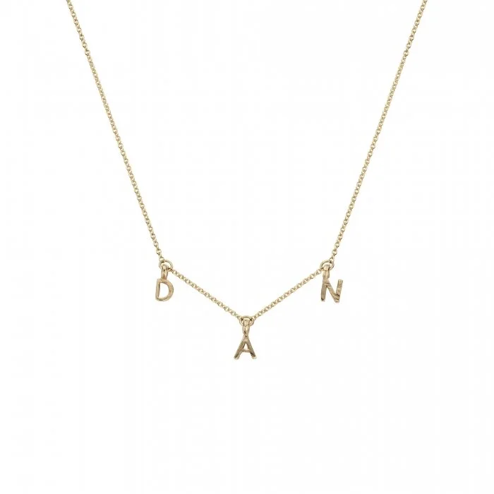 Daniella Draper Fixed Alphabet Necklace in Gold