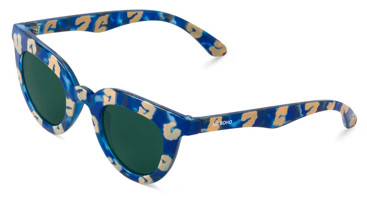 Mr Boho Hayes Sunglasses in Blue Animalia — UFO No More display picture 2