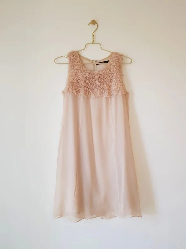 Natan Ruffle Chiffon Dress