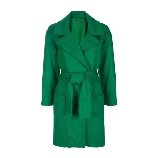 Diane von Furstenberg Harrington Coat in Green