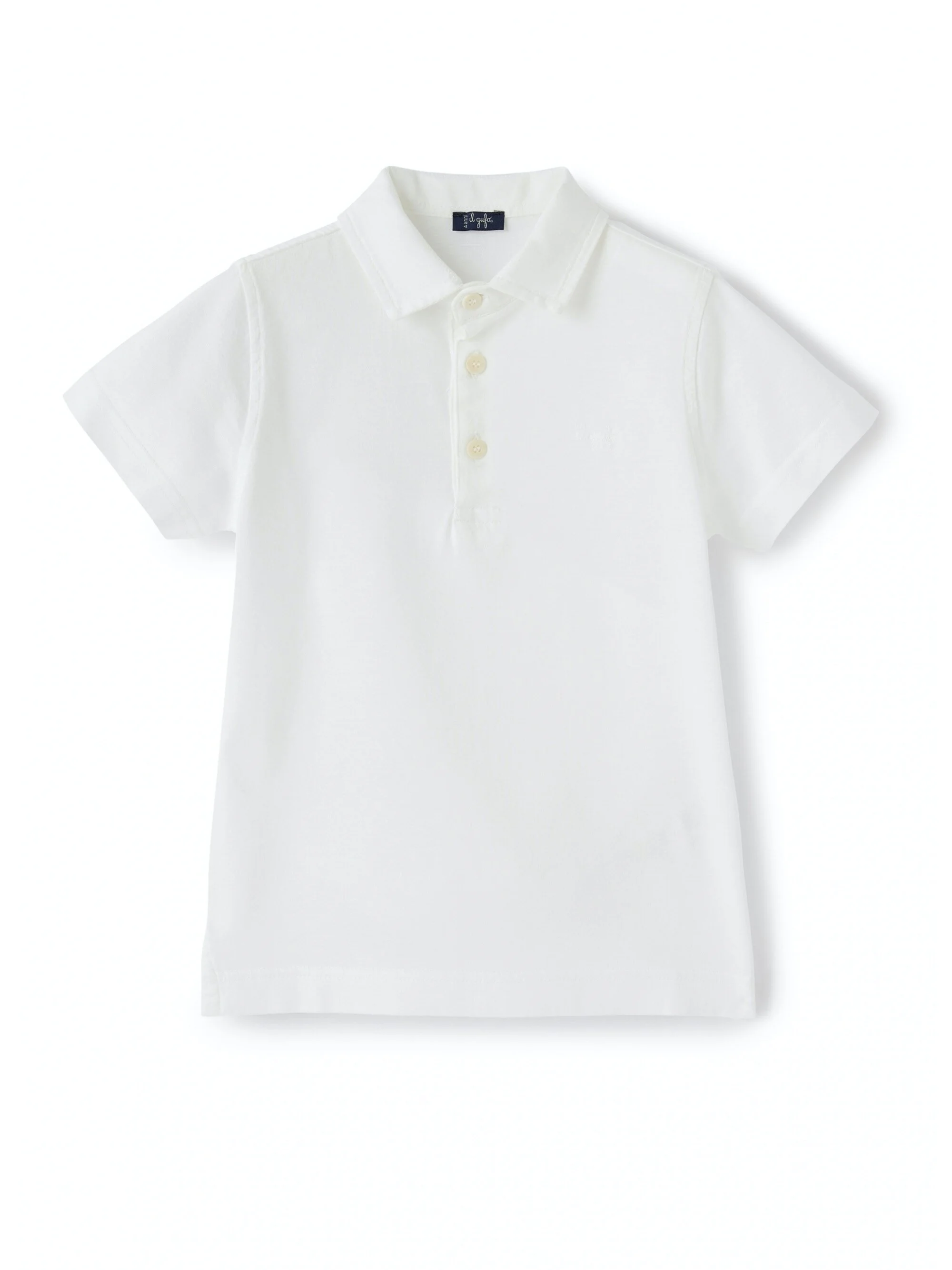 Il Gufo Piquet Polo Shirt in White