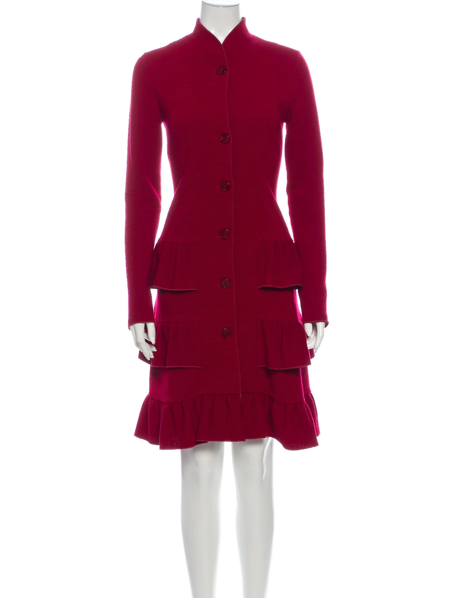 Emporio Armani Ruffled Coat