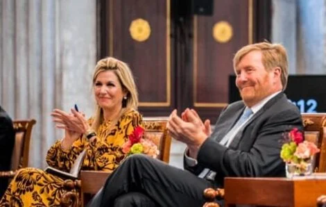 King Willem-Alexander and Queen Maxima attend 'COVID-19 from different perspectives' symposium