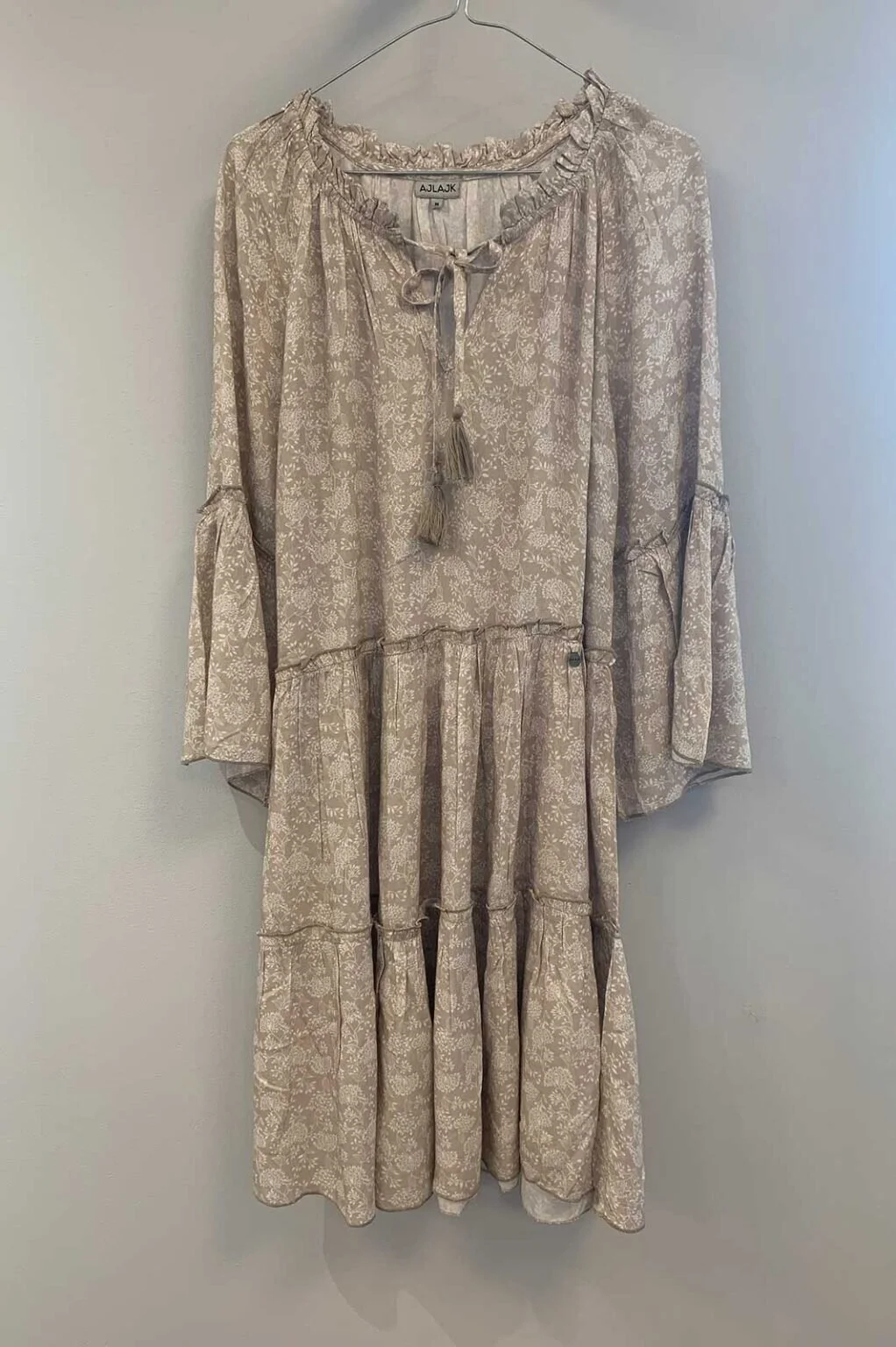 Ajlajk Printed Dress with Tassels in Lea Beach