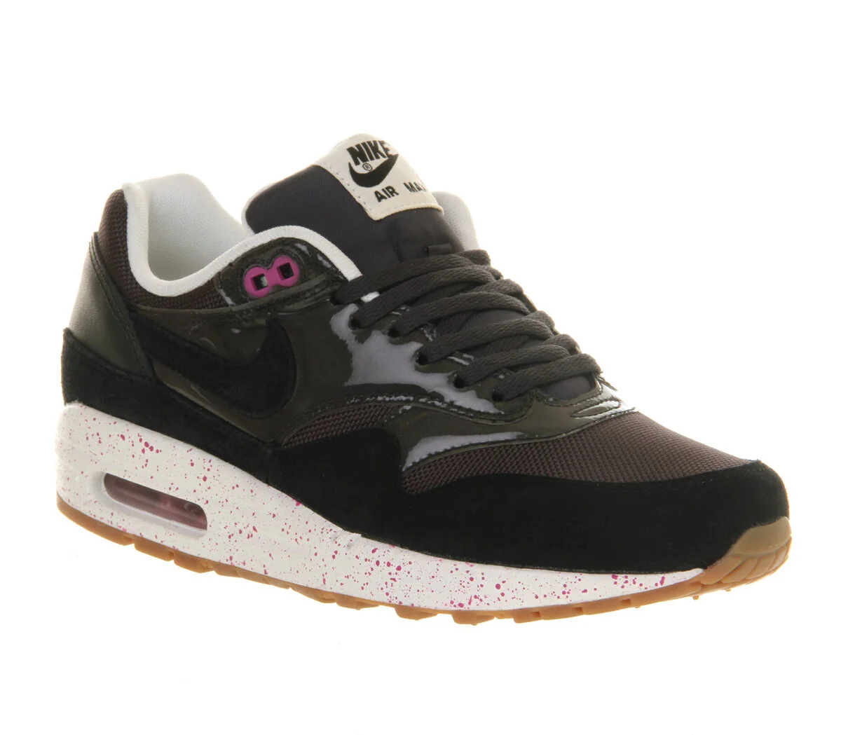 Nike Air Max 1 Shoes in Anthracite/Black/Club Pink
