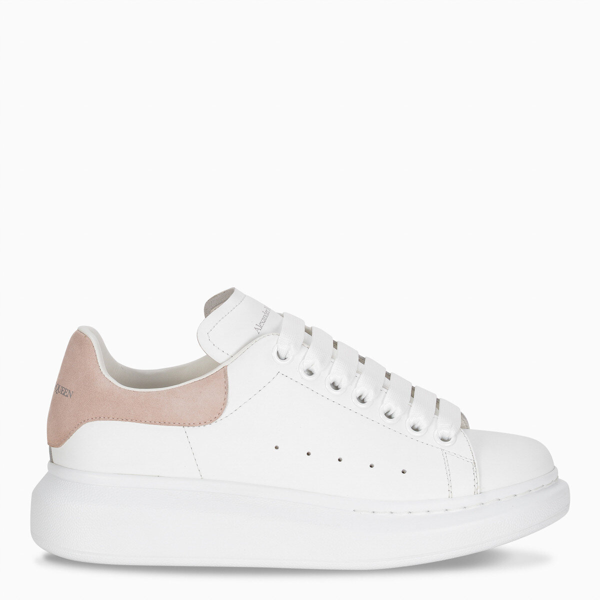Alexander McQueen Oversized Sneakers in White/Patchouli Suede — UFO No More