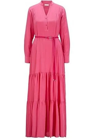 Hugo Boss Dellisi Maxi Dress in Pink