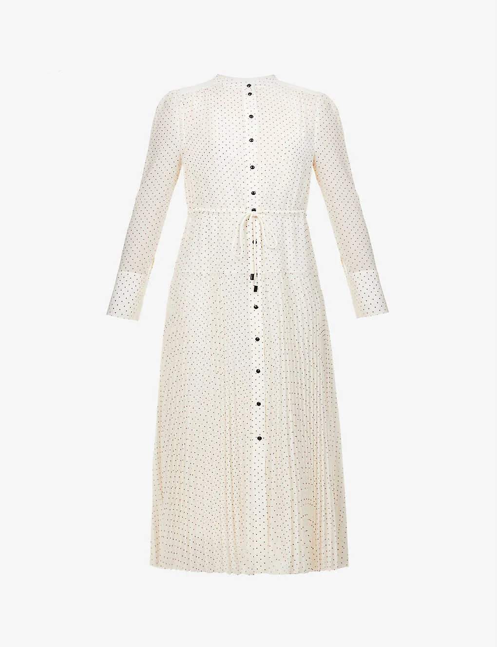 ME + EM Polka Dot Print Dress in Cream/Black