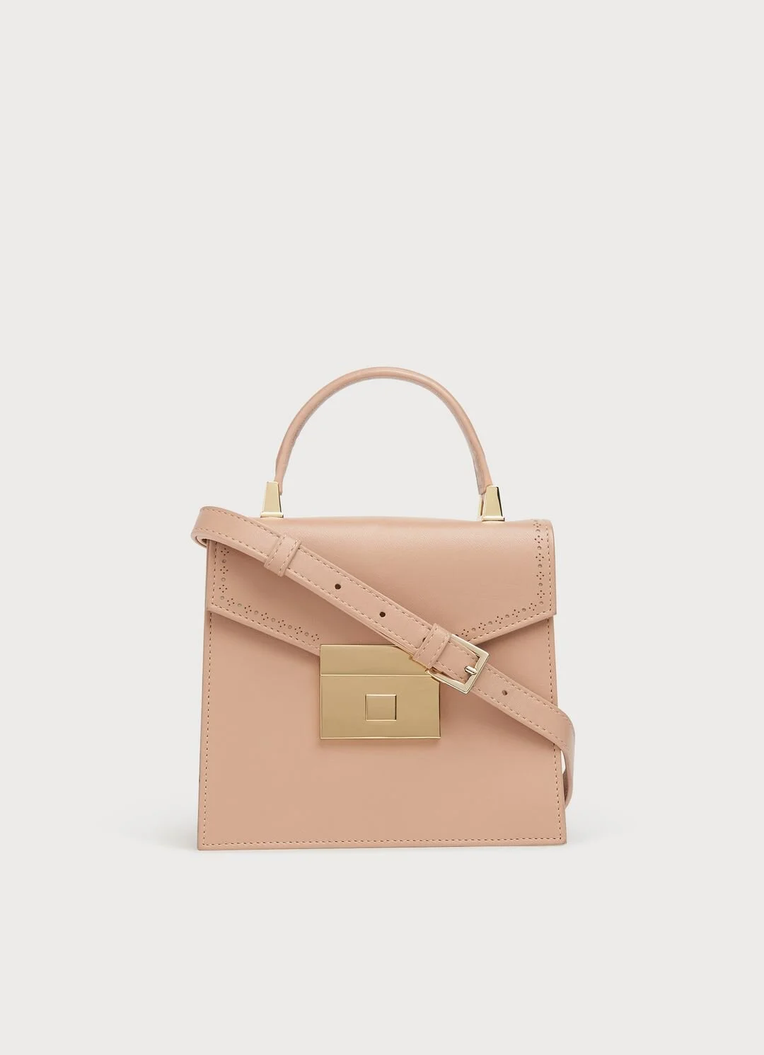 LK Bennett Milly Mini Handheld Bag in Trench Leather