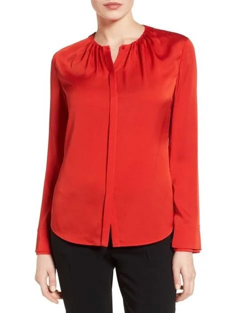 Hugo boss silk blouse hot sale