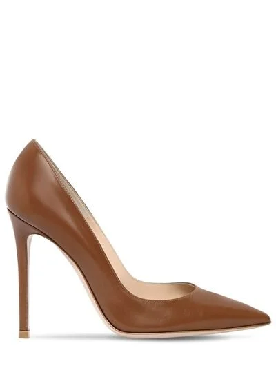Gianvito Rossi Gianvito 105 Pumps in Tan Nappa Leather