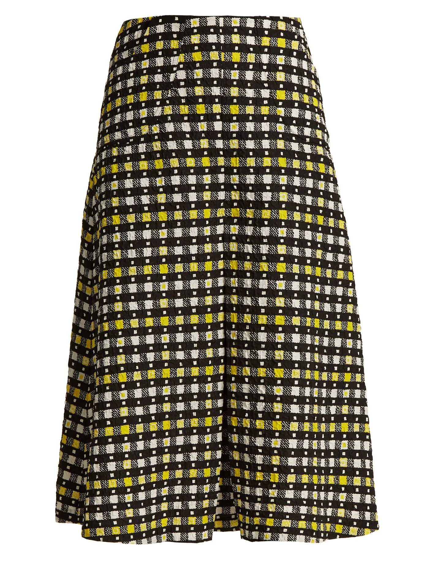 Duro Olowu Napoli Check-print Pleated A-Line Skirt