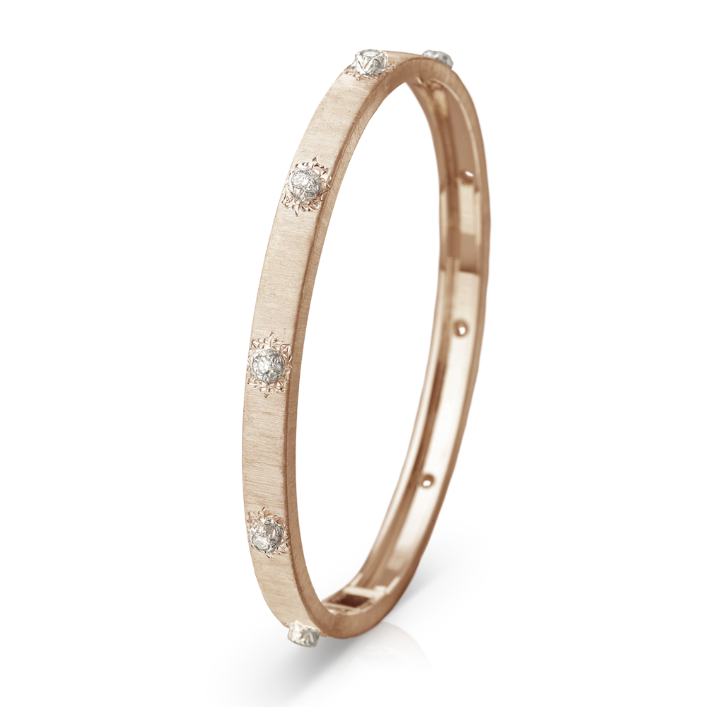 Buccellati Macri Classica Bangle Bracelet in Rose Gold.png