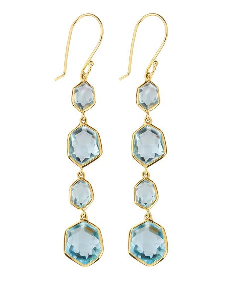 Ippolita 18k Gold Modern Rock Candy 4-Stone Drop Earrings
