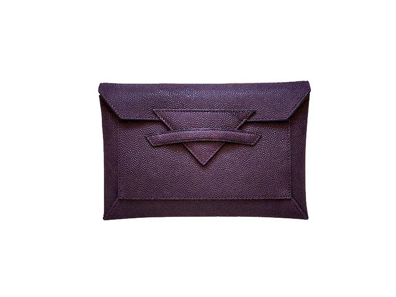 Sophie Habsburg Moneypenny Bag in Caviar Bordeaux