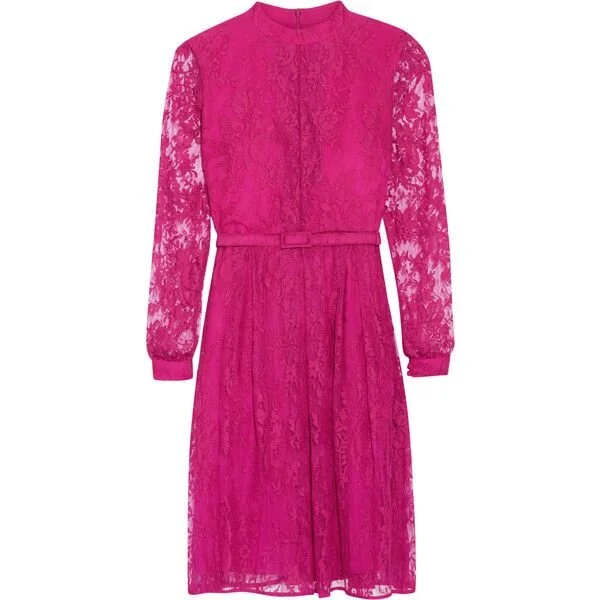Erdem Elira Lace Dress in Magenta