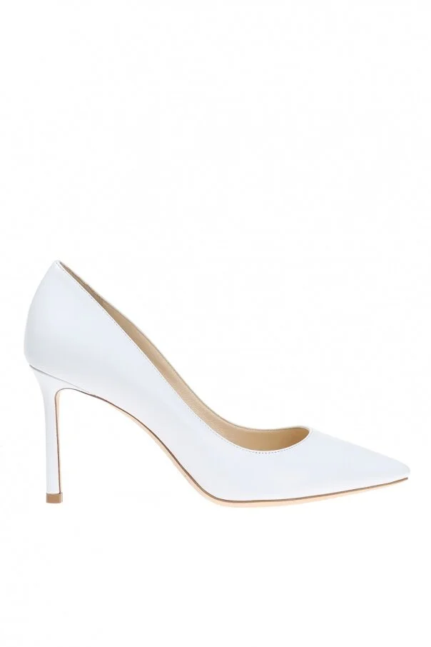 Jimmy Choo Romy 85 Pumps in White Leather