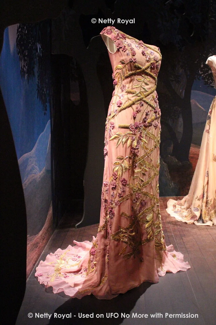 Jan Taminiau One Shoulder Embroidered Gown in Lilac