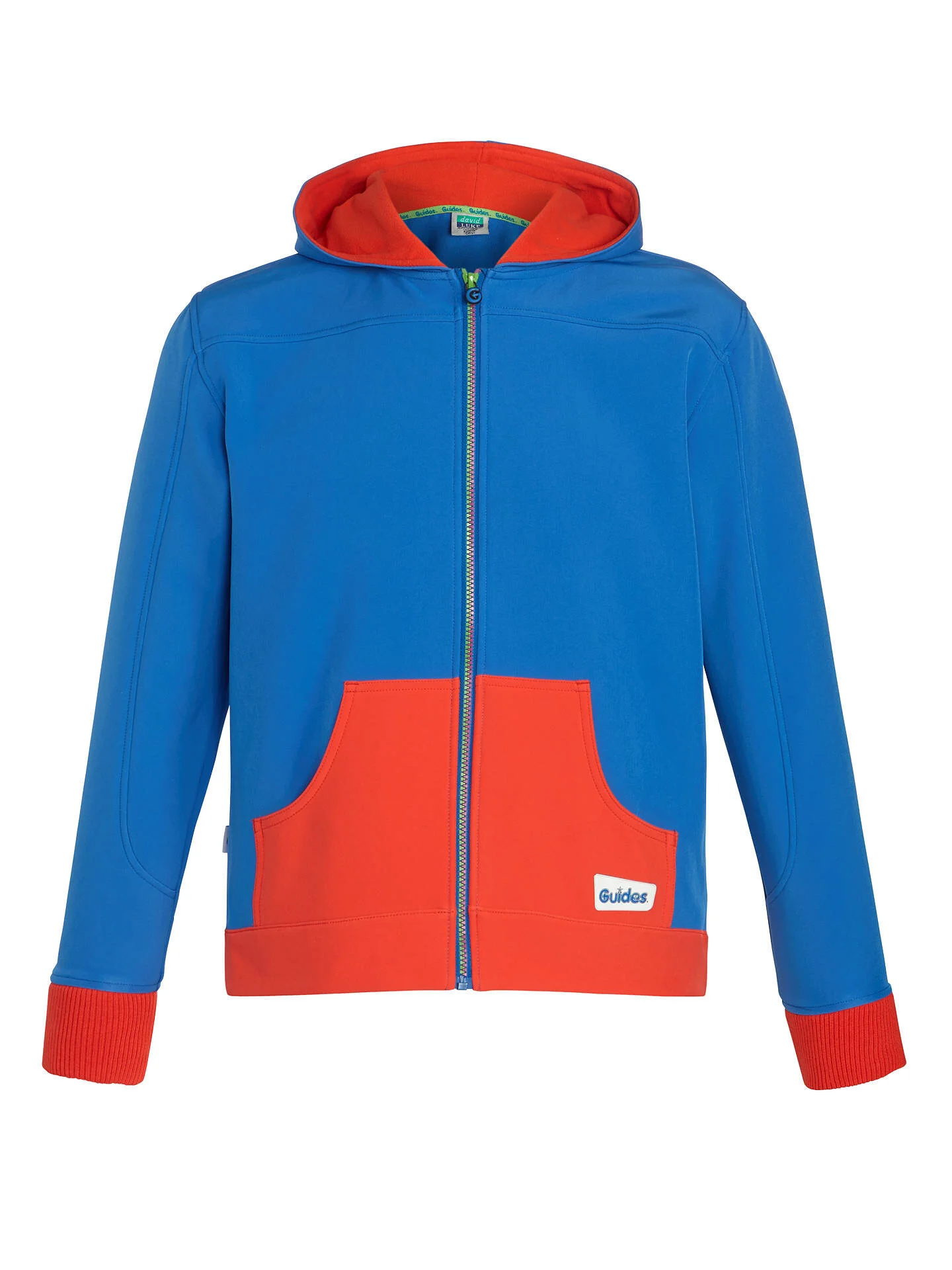 Girl Guide ZipUp Hoodie in Red/Royal Blue — UFO No More