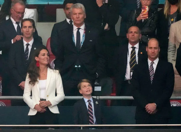 The Duke and Duchess of Cambridge and Prince George attend EURO 2020 final