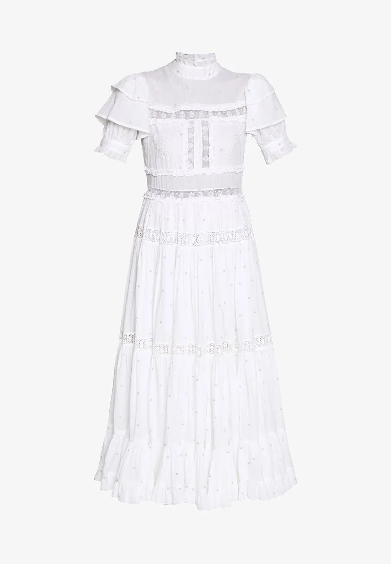By Malina Iro Midi Dress in White