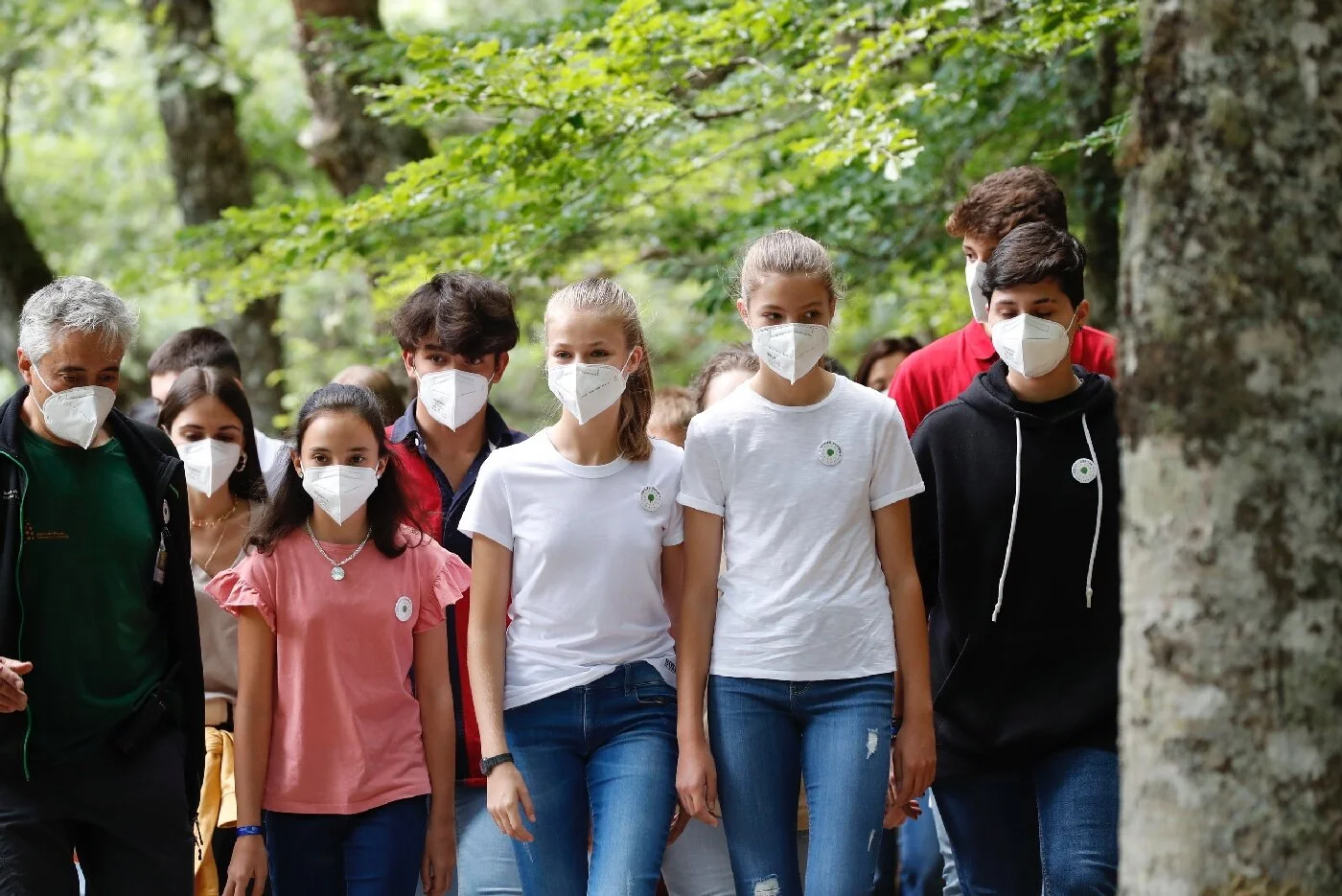 Princess Leonor and Infanta Sofia attend their first joint solo event for #UnÁrbolporEuropa