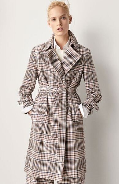 Massimo Dutti Checked Belted Coat — UFO No More